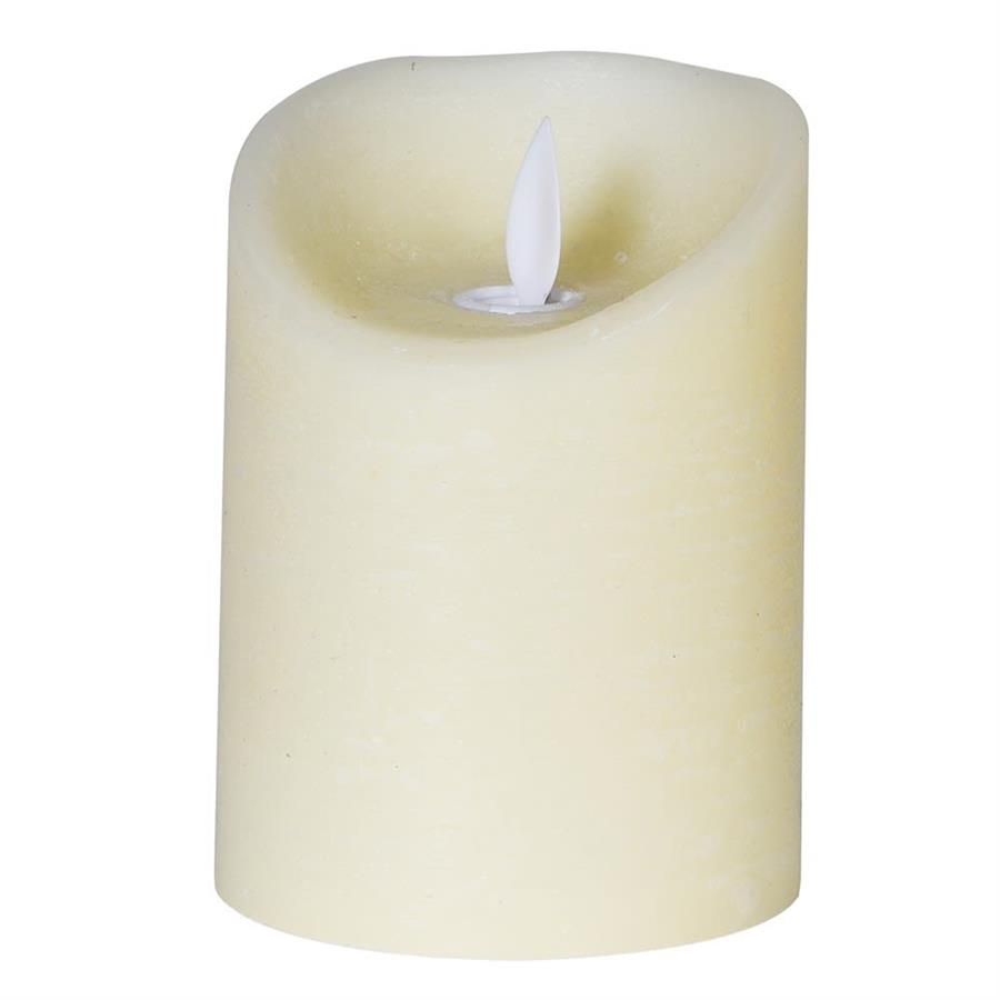 10Cm Ivory LED Candle - Safe & Realistic Flickering Light
