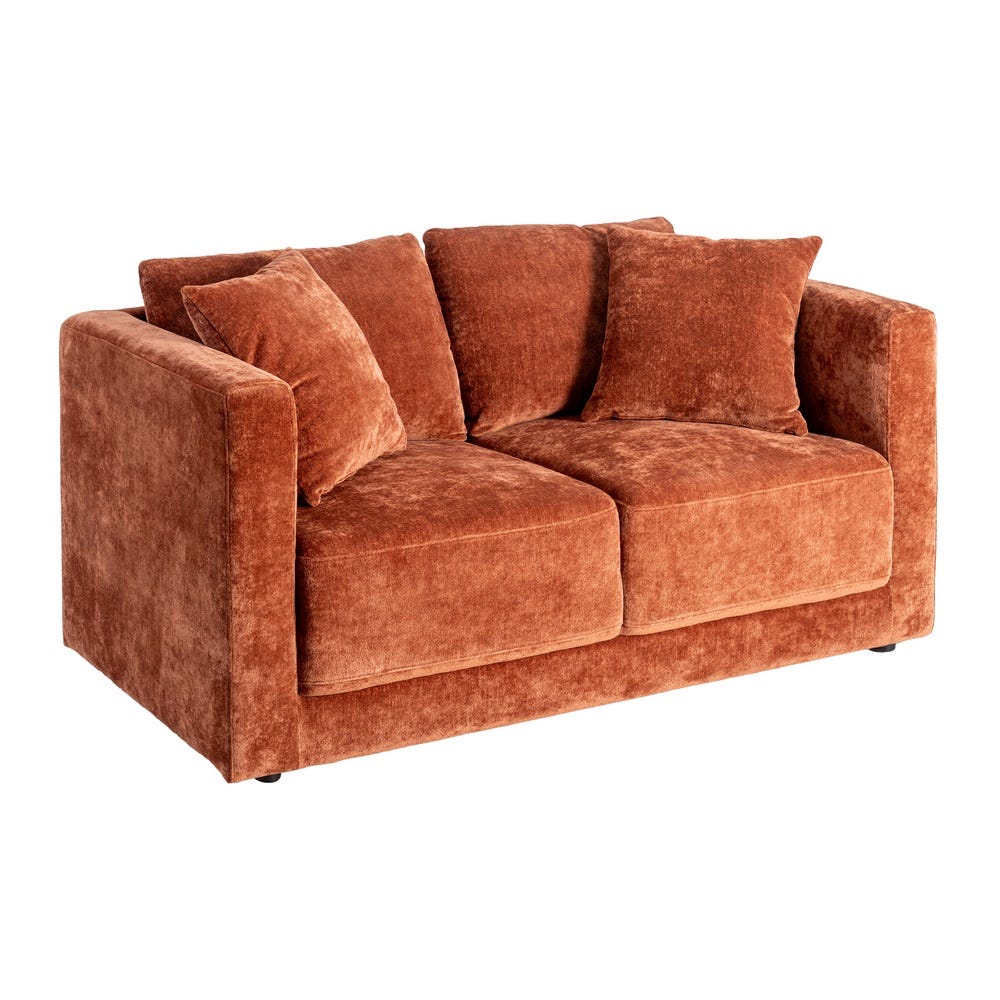 2 Seater Sofa Tile Weave Wood