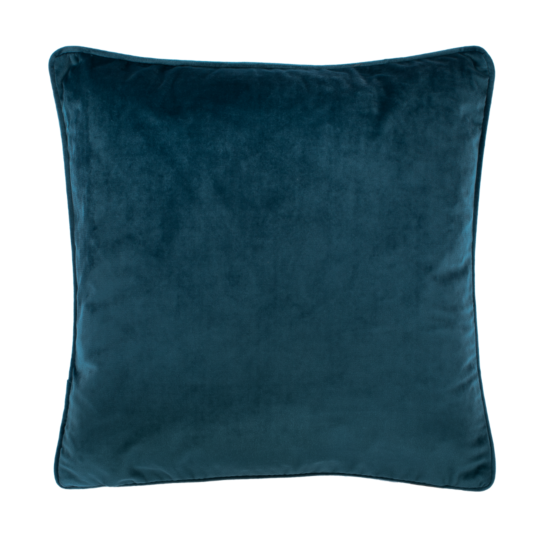 Cushion (filled) VELVET - 45x45 cm: Dark blue