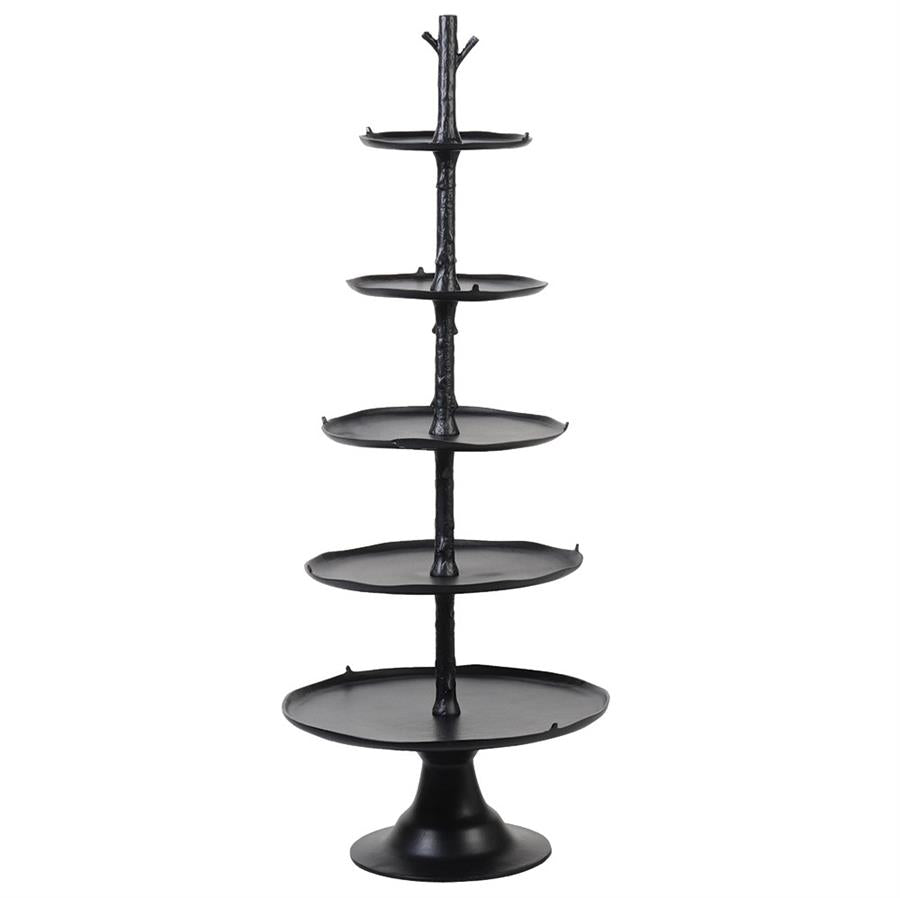 5 Tier Small Black Whatnot - LUXONAS