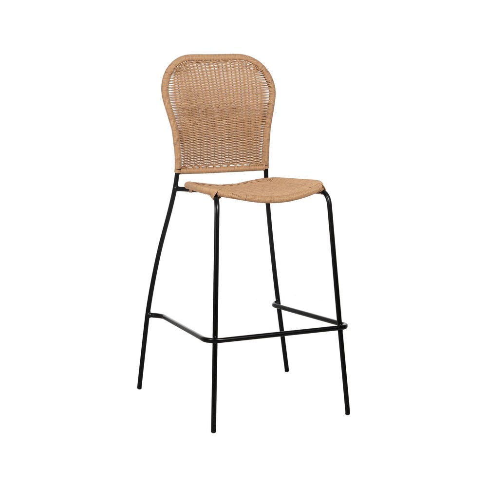 Natural PE-Steel Room Stool