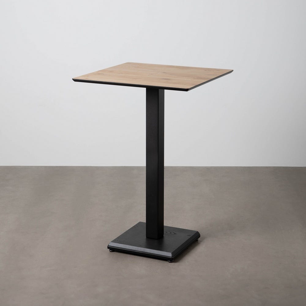 Natural Metal-Wood High Contract Table 68 x 68 x 100 cm