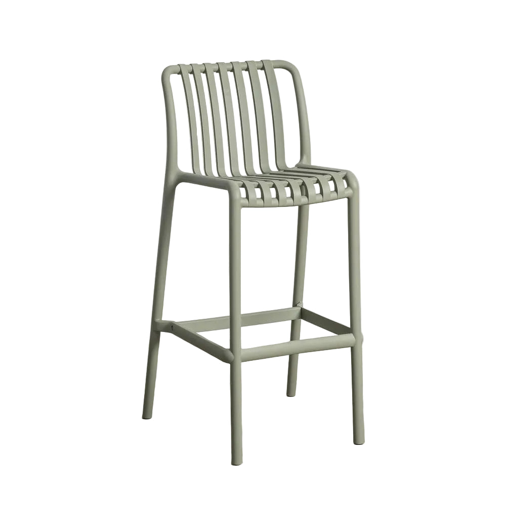 Green Polypropylene Outdoor Stool