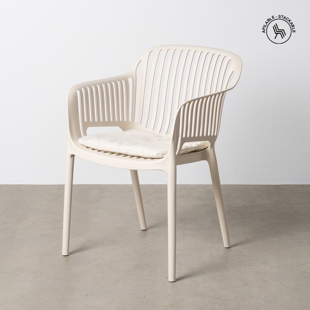 Stackable Outdoor Chair Made of Polypropylene, 55 x 61 x 80 cm