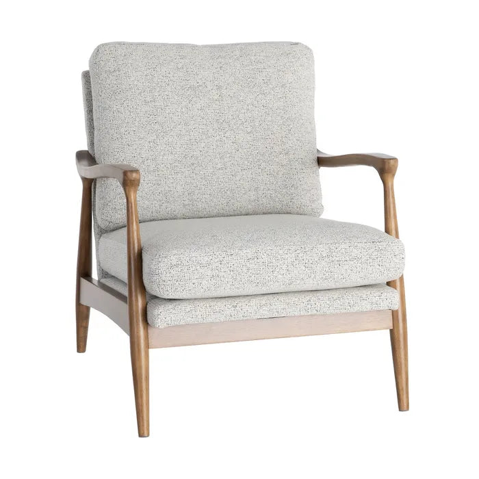 Grey Wood Weave Armchair
