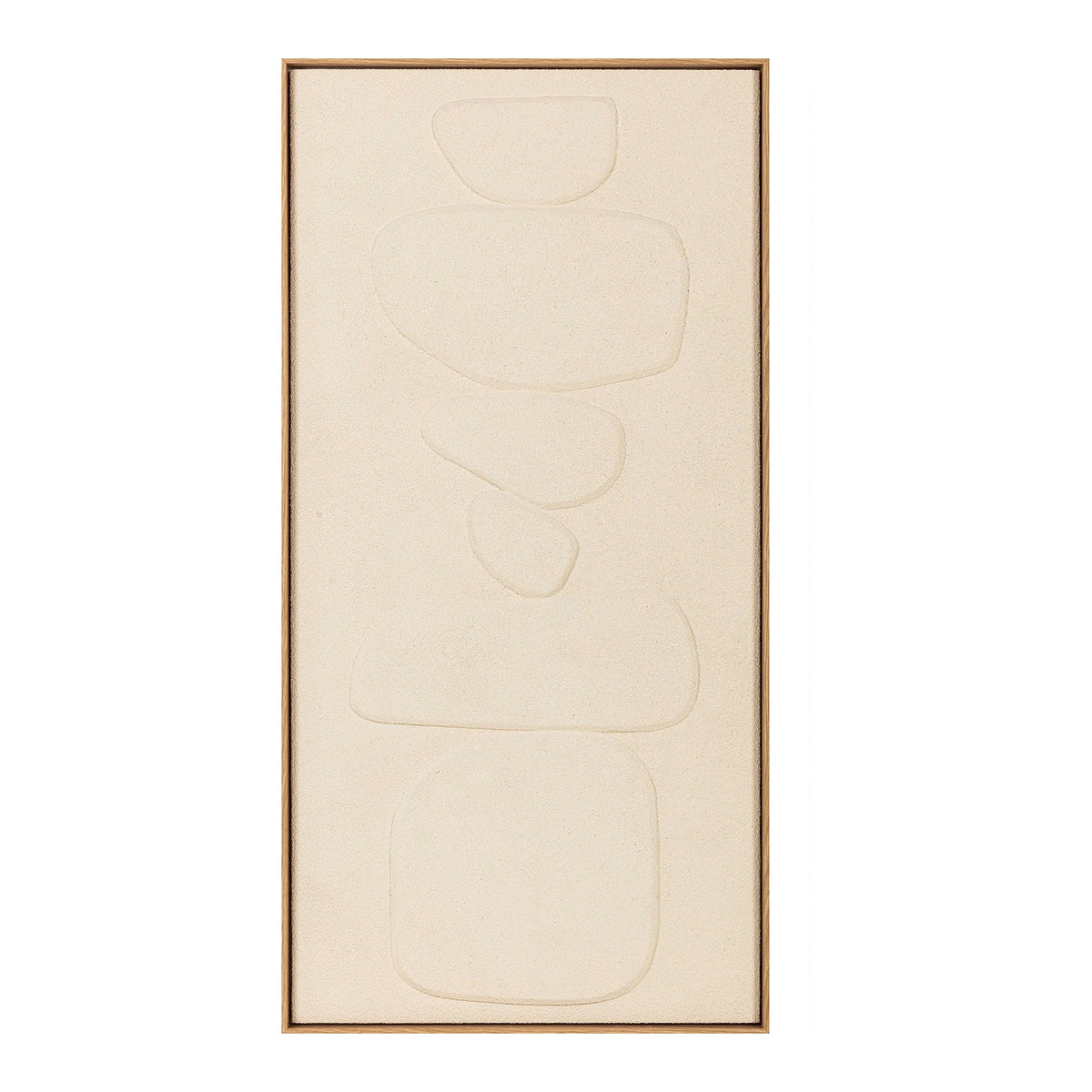 Ivory Relief Abstract 3D Canvas Wall Art