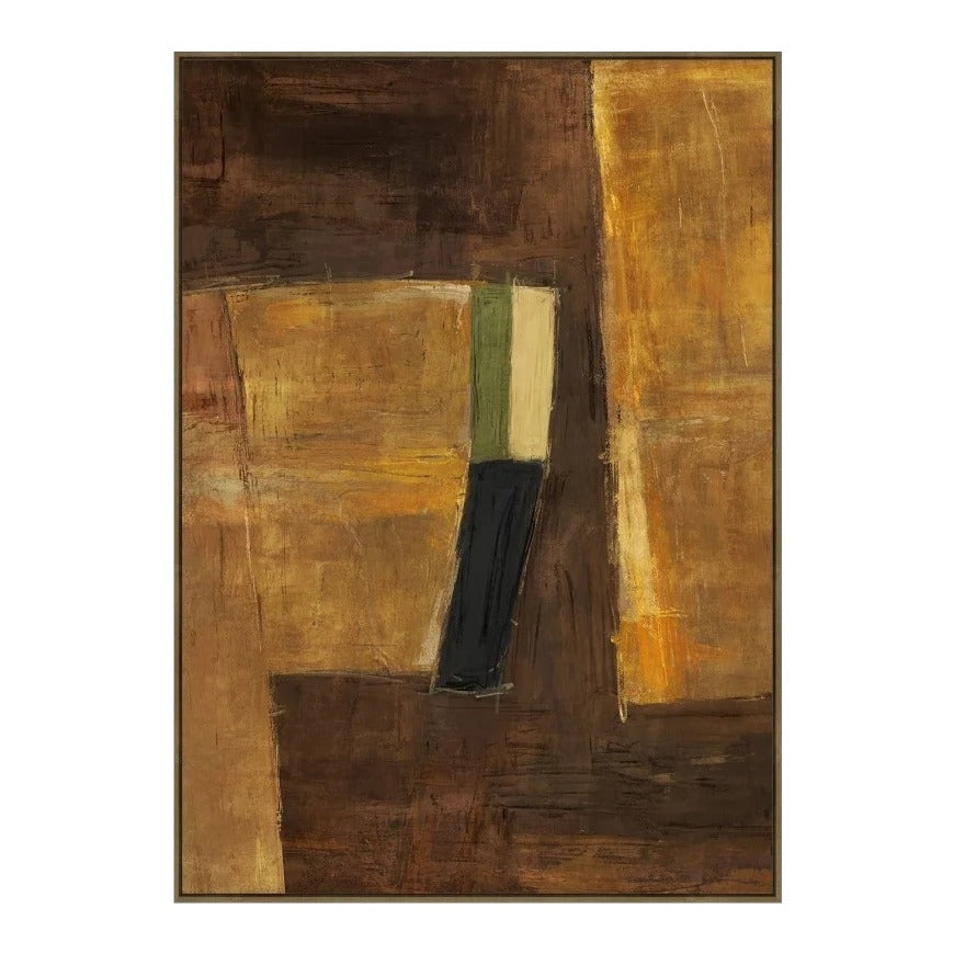 Bronze Fold Modern Canvas Wall Art
