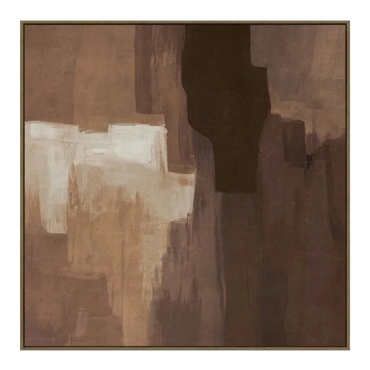 Cocoa Terrace Abstract Canvas Wall Art