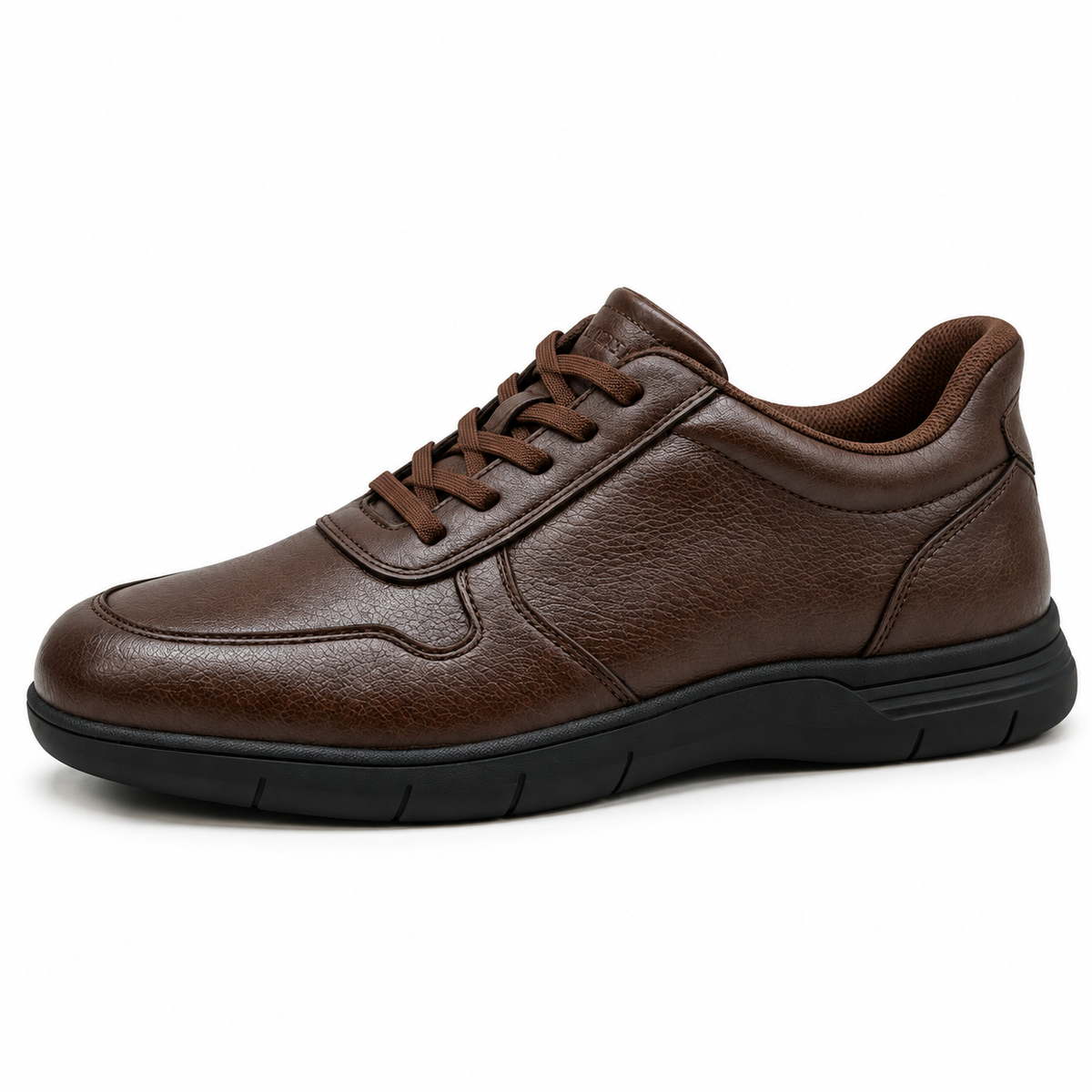 Gents Leather Lace Sneaker — Brown