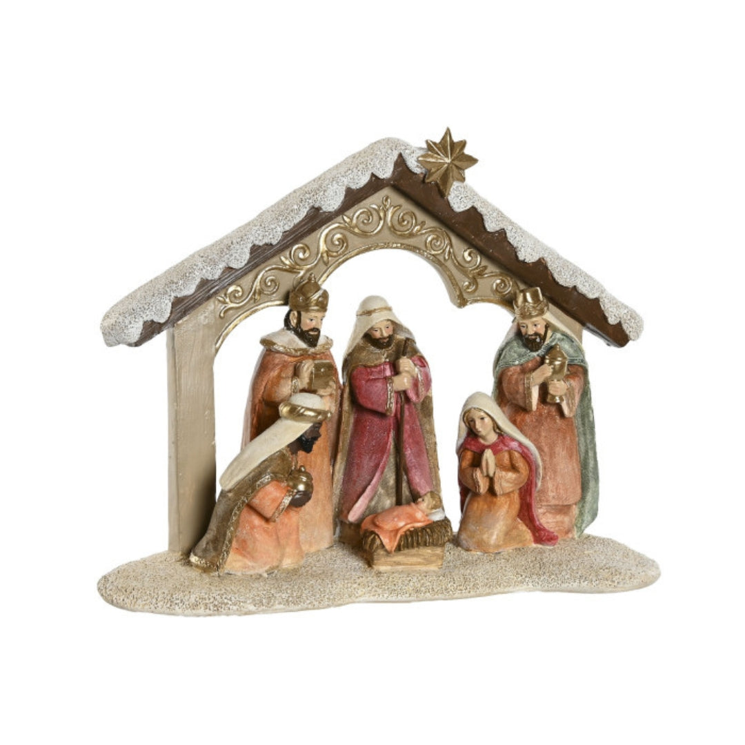 Xmas Resin Birth Figure - Traditional Christmas Decor