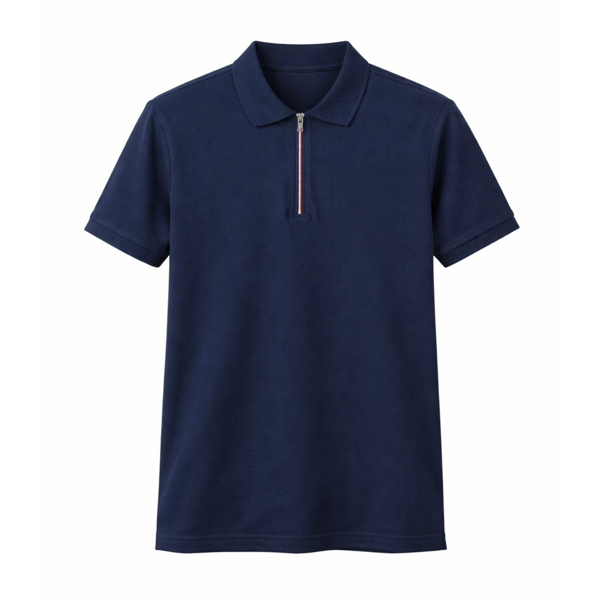 Zip-Up Polo Shirt