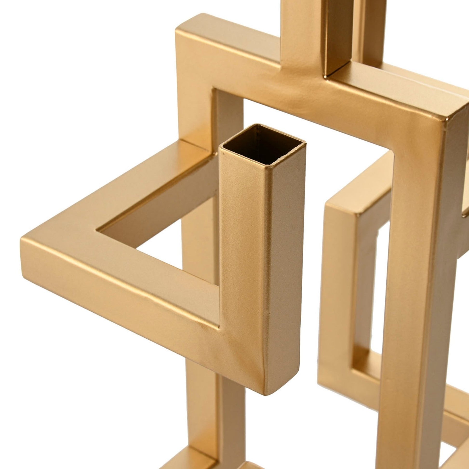 Abstract Gold Metal Candlholder - LUXONAS