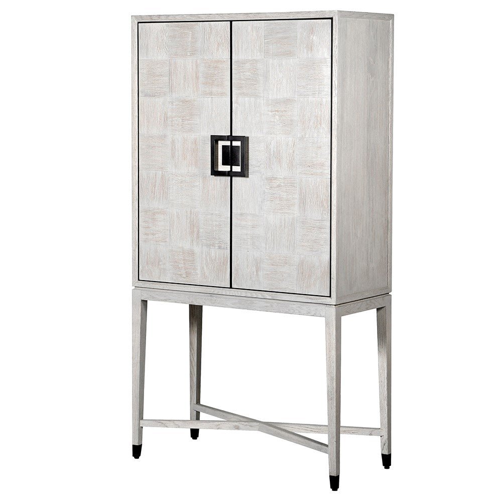 Akila Grey Square Drinks Cabinet