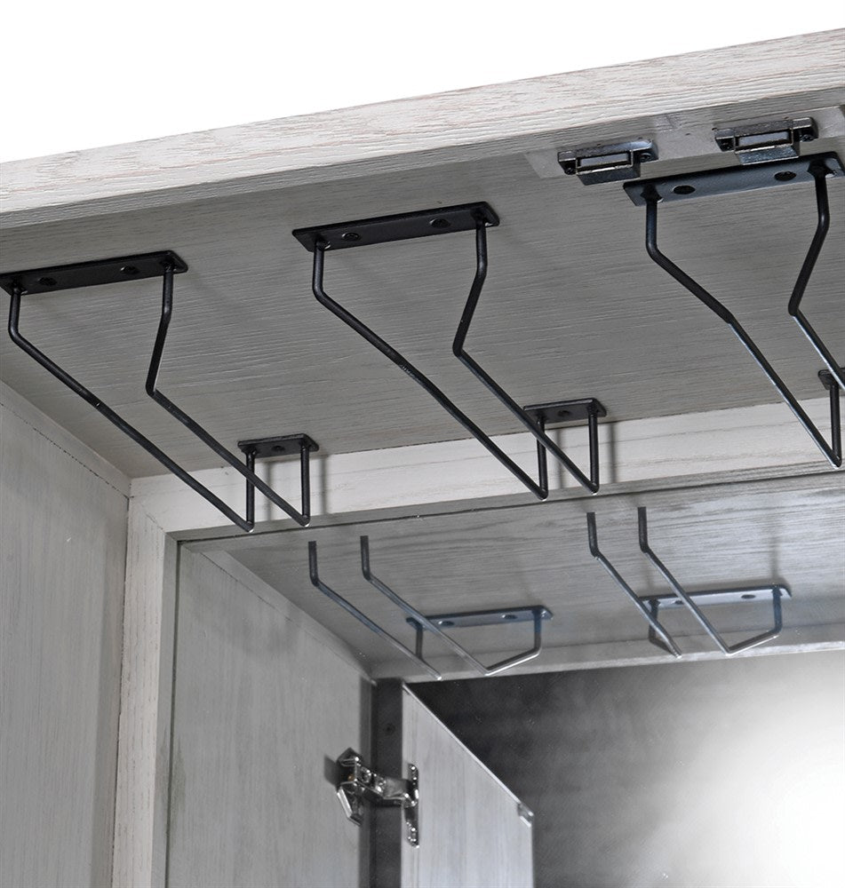 Akila Grey Square Drinks Cabinet - LUXONAS