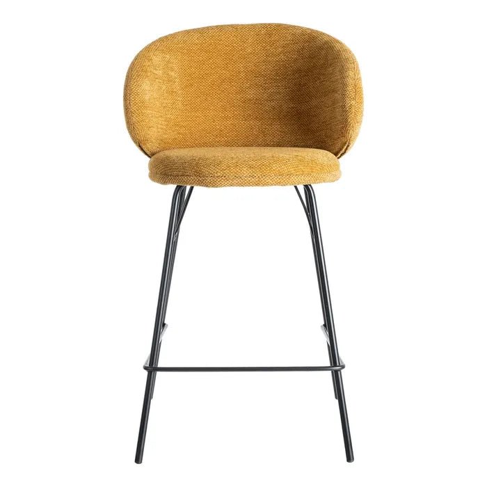 Alder Curve Mustard Stool - LUXONAS