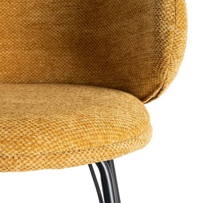 Alder Curve Mustard Stool - LUXONAS