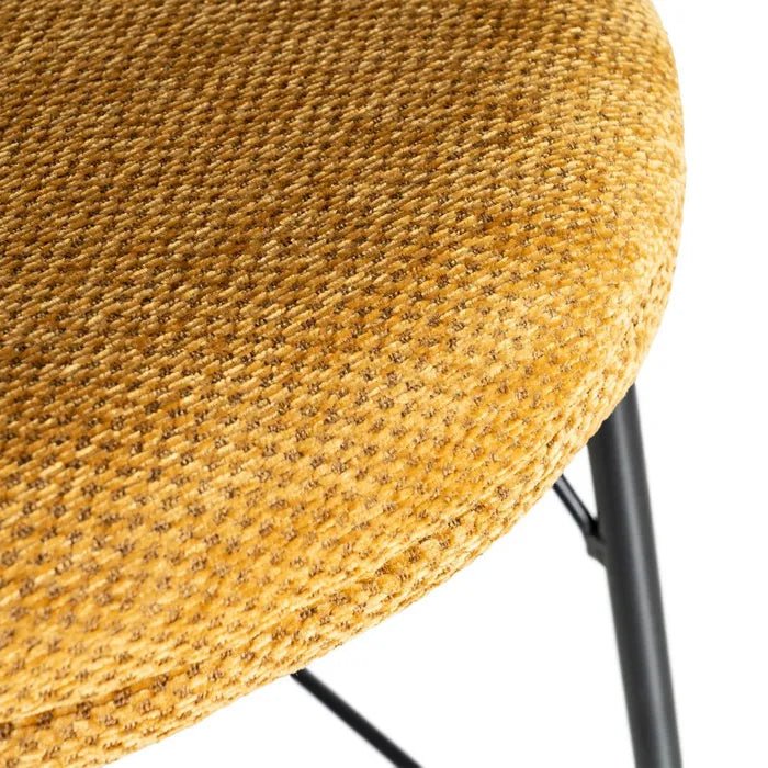 Alder Curve Mustard Stool - LUXONAS