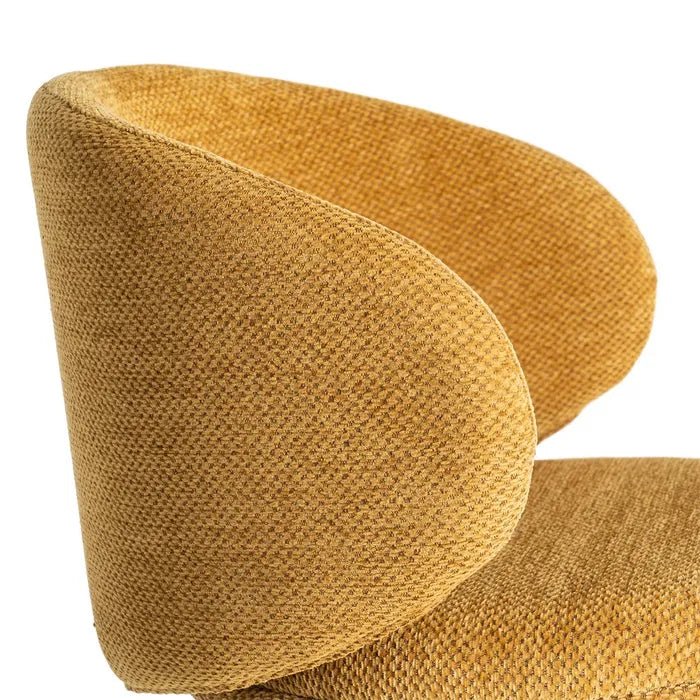 Alder Curve Mustard Stool - LUXONAS