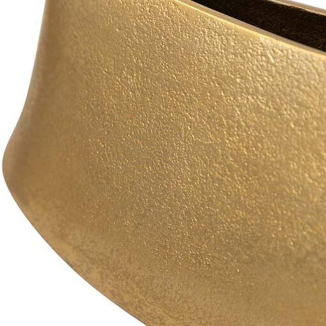 Aluminium Abstract Large Gold Vase - LUXONAS