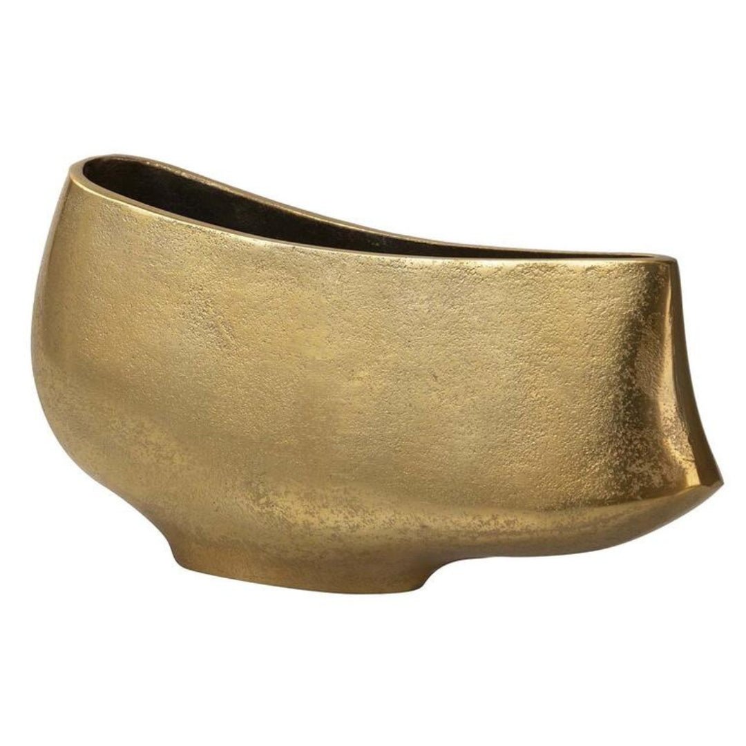 Aluminium Abstract Small Gold Vase