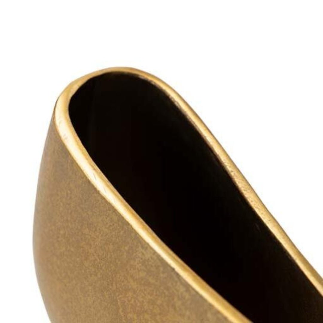 Aluminium Abstract Small Gold Vase - LUXONAS