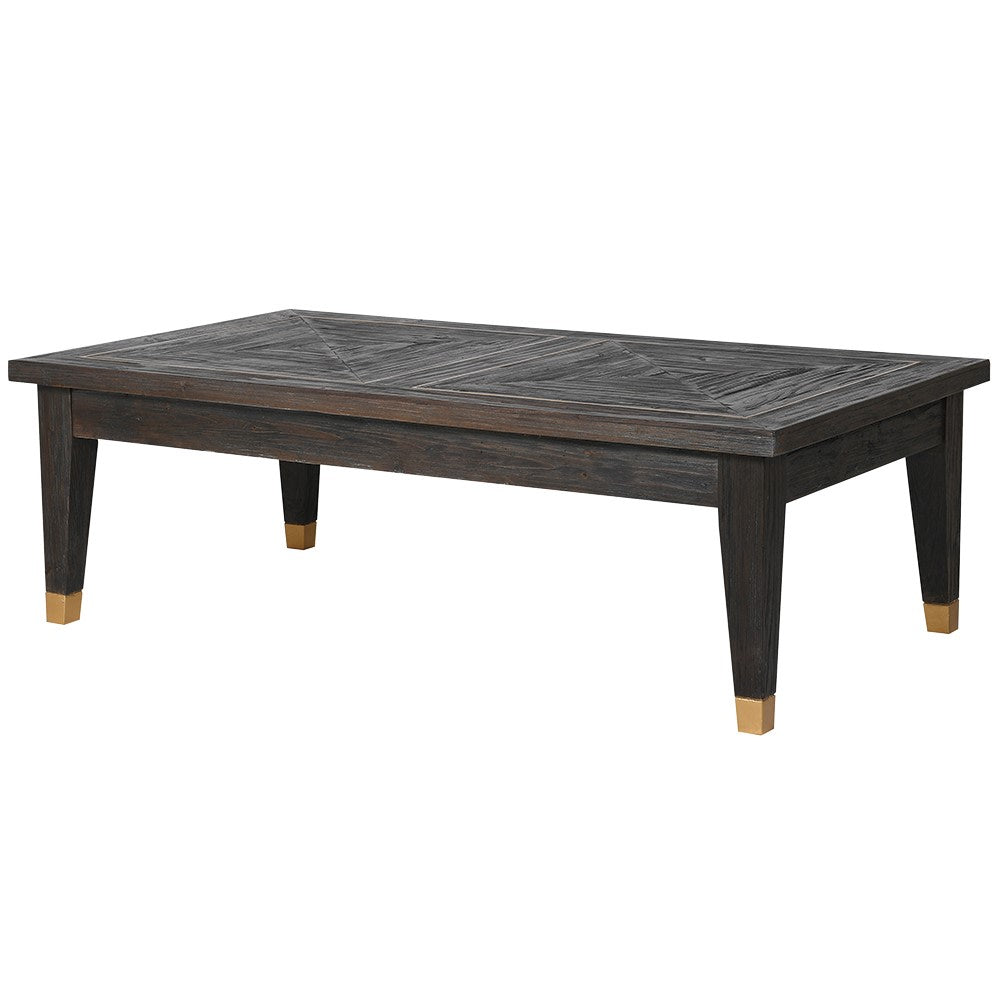 Amara Brushed Elm and Copper Coffee Table