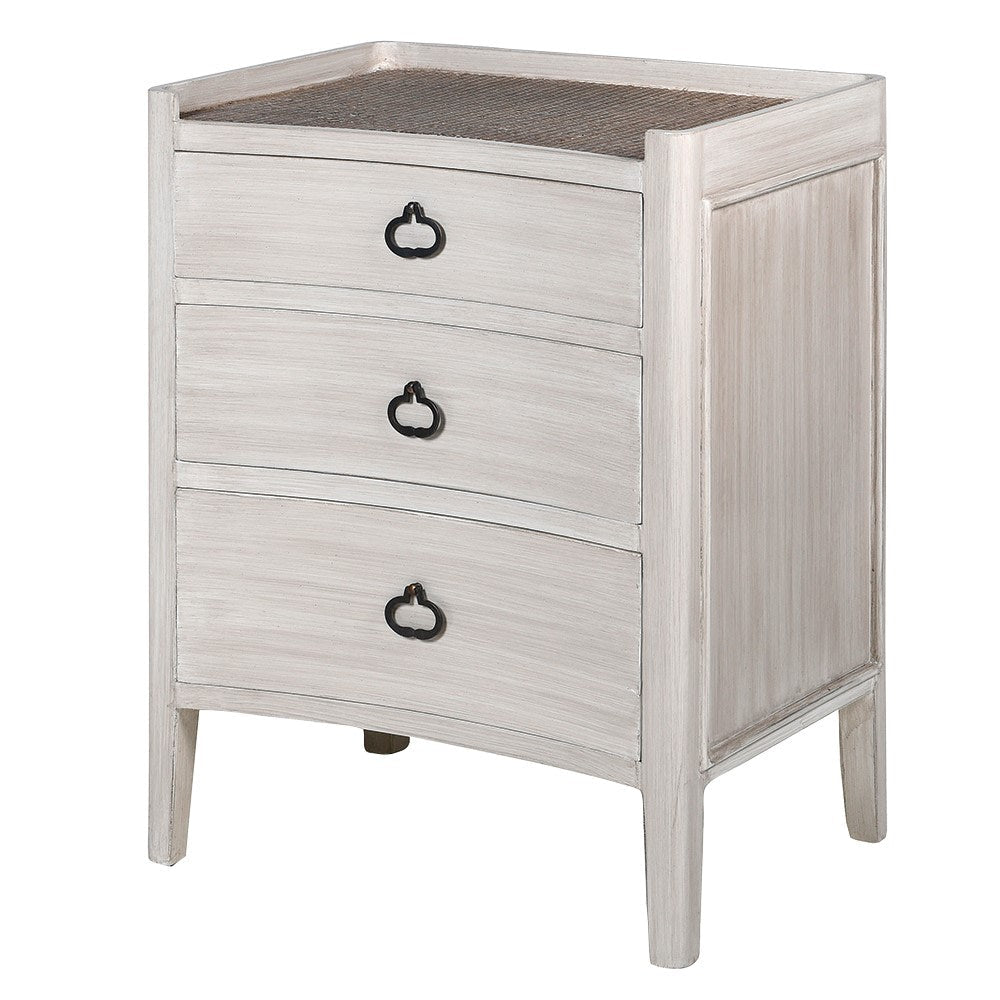 Amida Wooden 3 Drawer Bedside