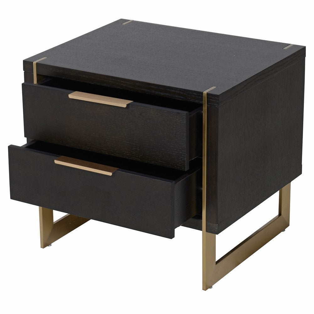 Andros 2 Drawer Bedside Table - LUXONAS