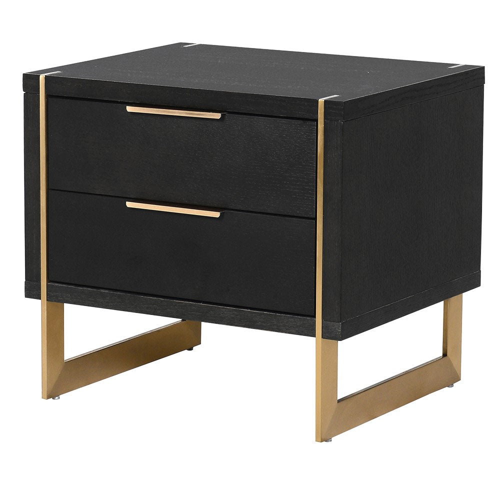 Andros 2 Drawer Bedside Table - LUXONAS