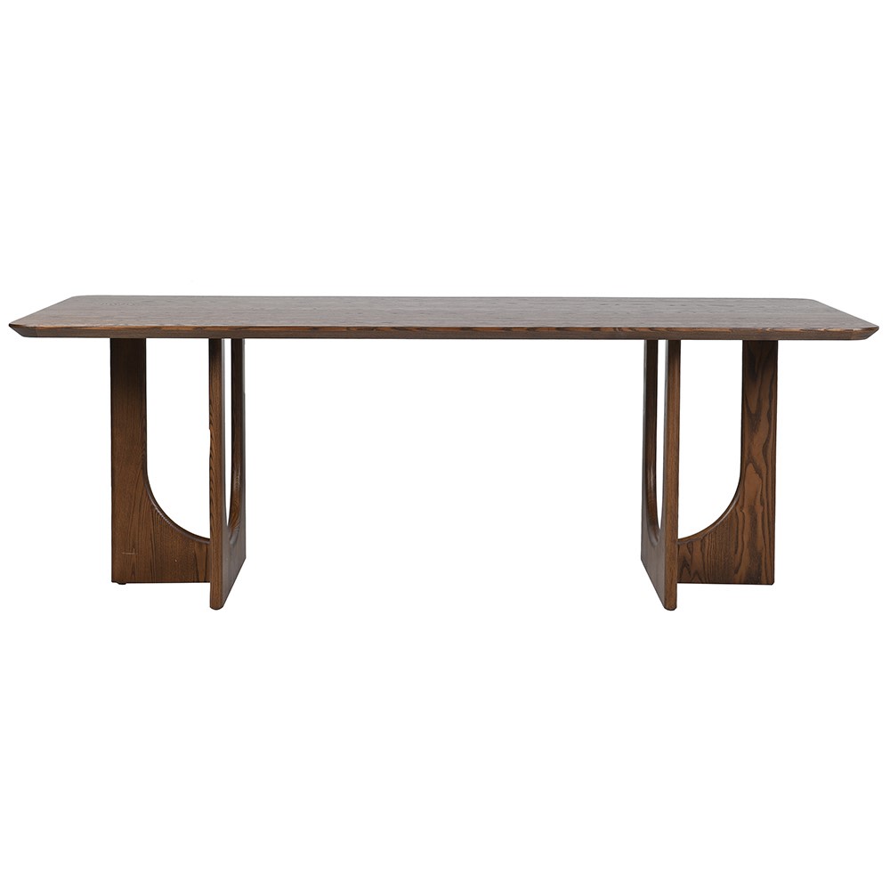 Ash Veneer Dining Table - Elegant and Durable Design - LUXONAS