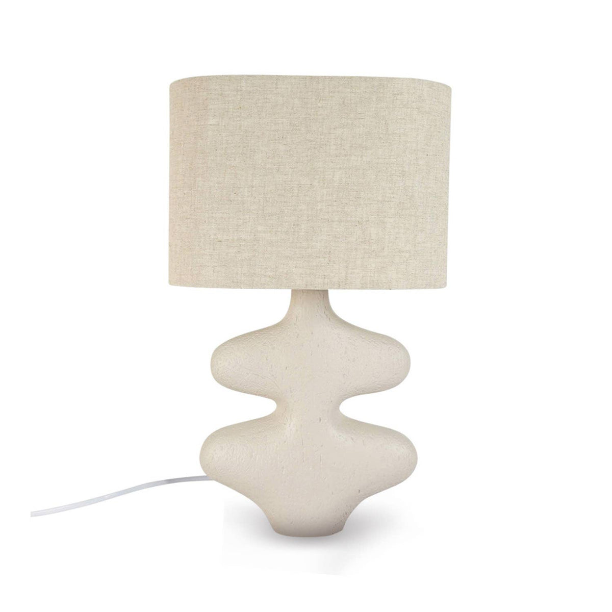 Beige Organic Table Lamp