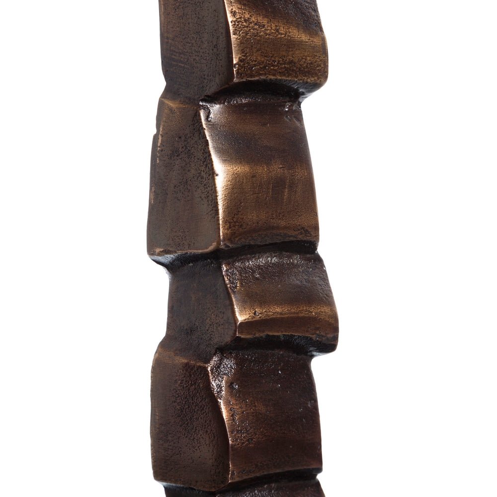 Black Aluminum Stepped Table Lamp - LUXONAS