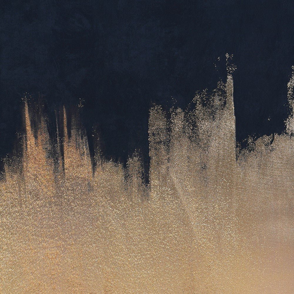 Black & Gold Wall Art with Black Frame - LUXONAS