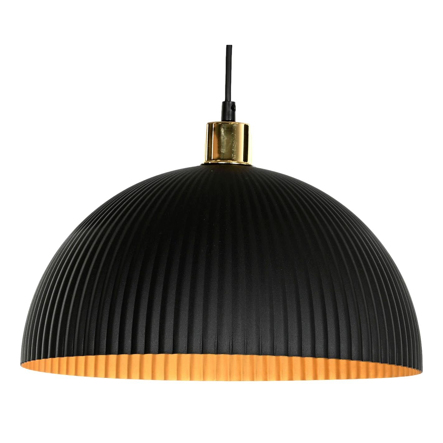 Black Metal Hanging Ceiling Shade - LUXONAS