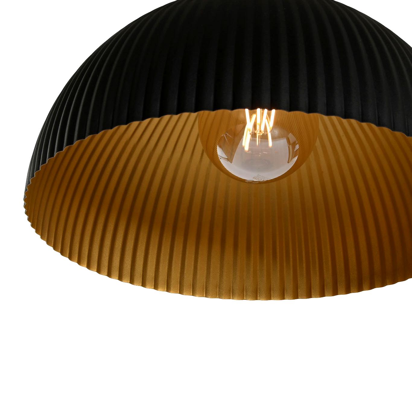 Black Metal Hanging Ceiling Shade - LUXONAS