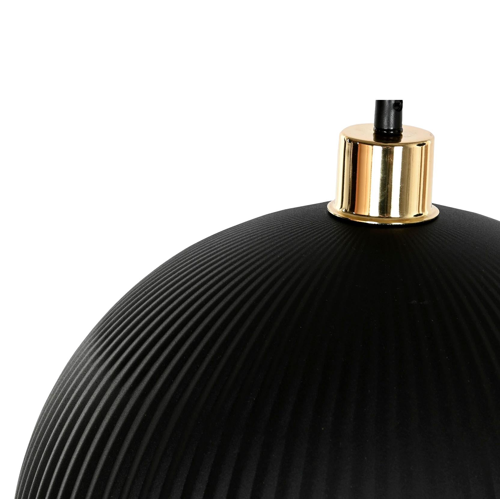 Black Metal Hanging Ceiling Shade - LUXONAS