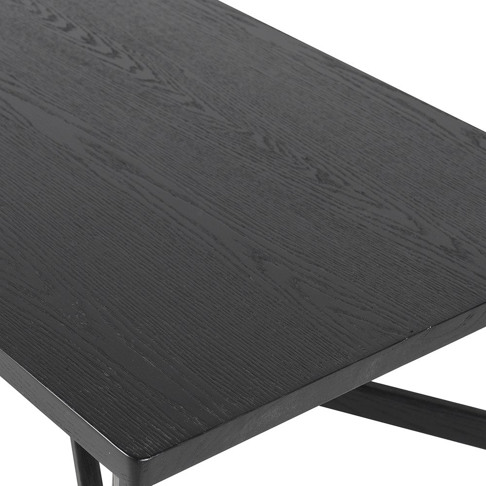 Black Oak Veneered Coffee Table - LUXONAS