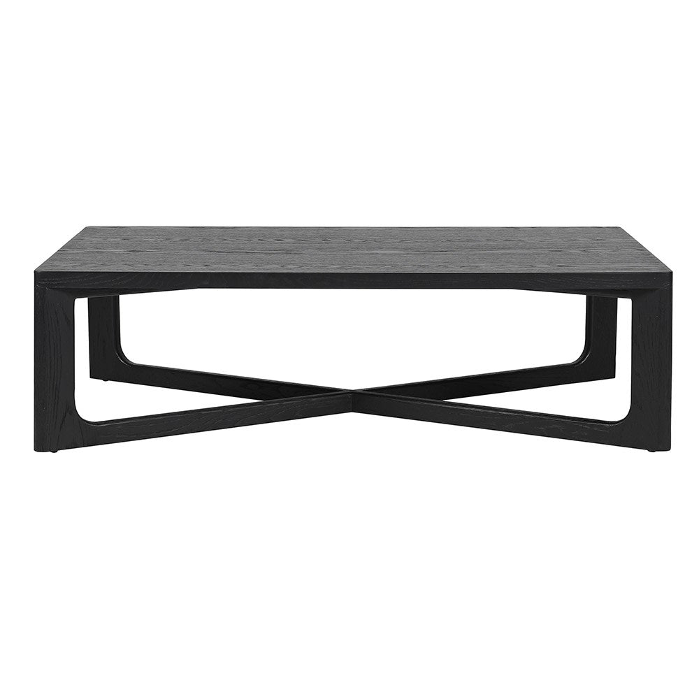 Black Oak Veneered Coffee Table - LUXONAS