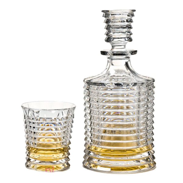 'Blade' Crystal Decanter Set