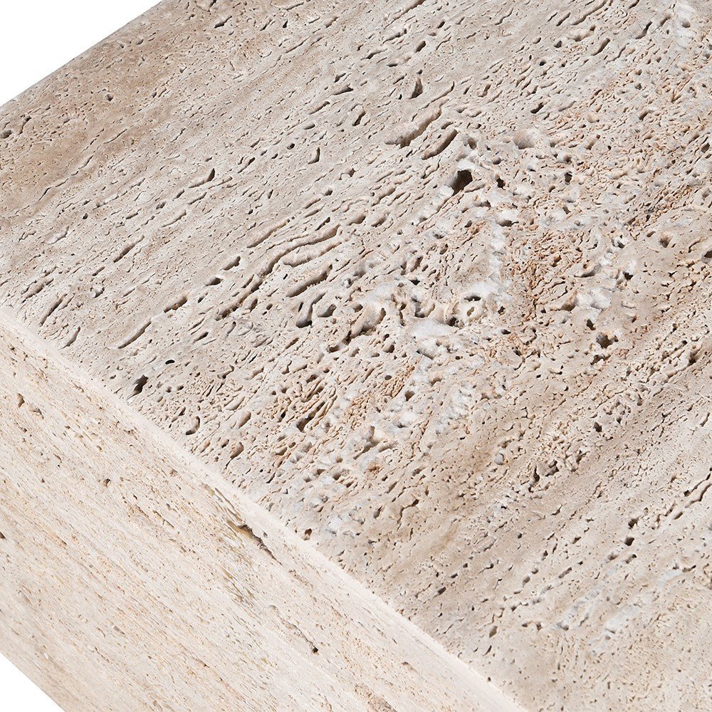 Block Travertine Coffee Table - LUXONAS