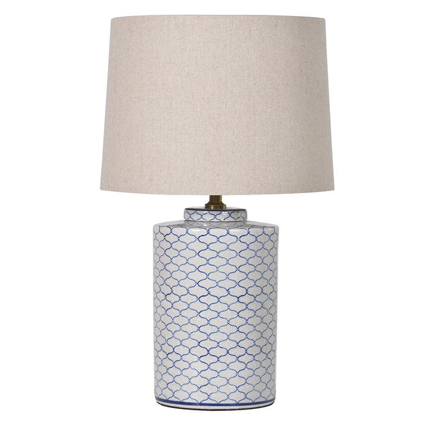 Blue & White Crackle Lamp