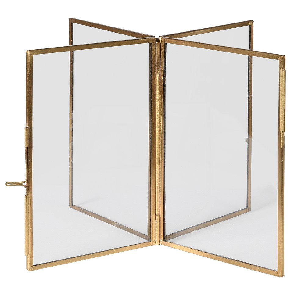 Brass Multi Photo Frame - Elegant Collage Display