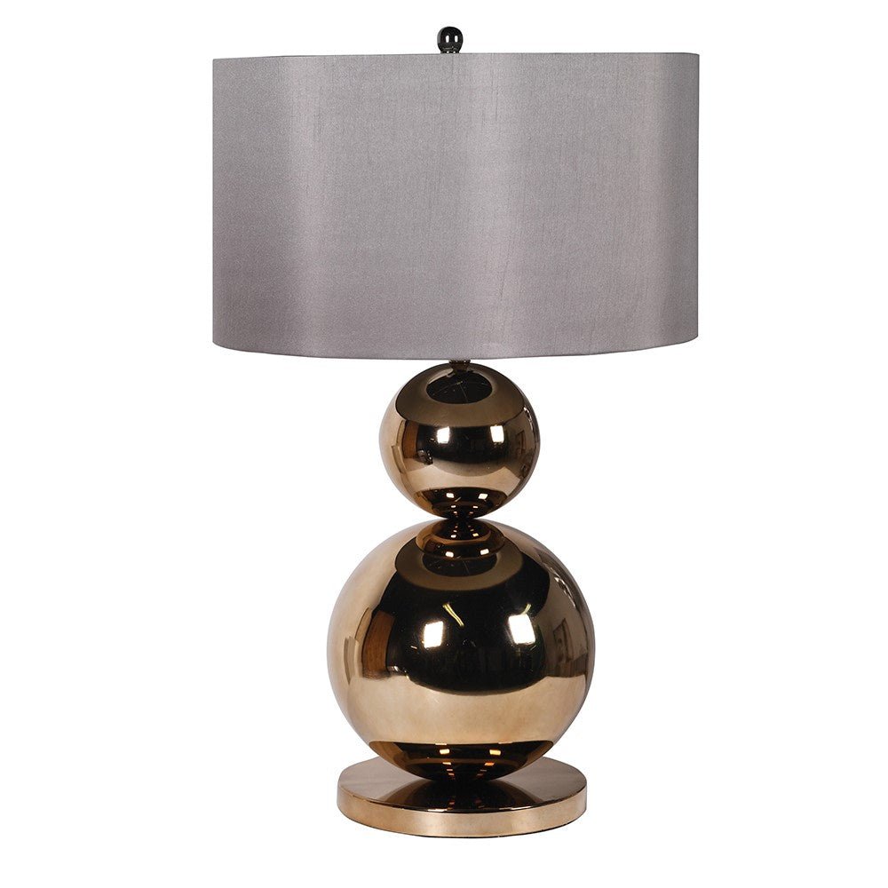 Bronze Affect Ball Lamp