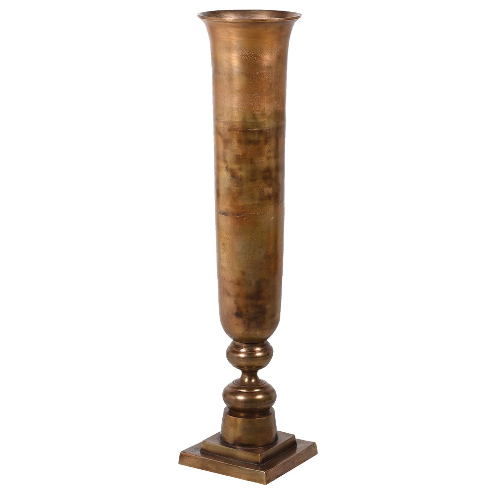 Bronze Tall Slim Vase