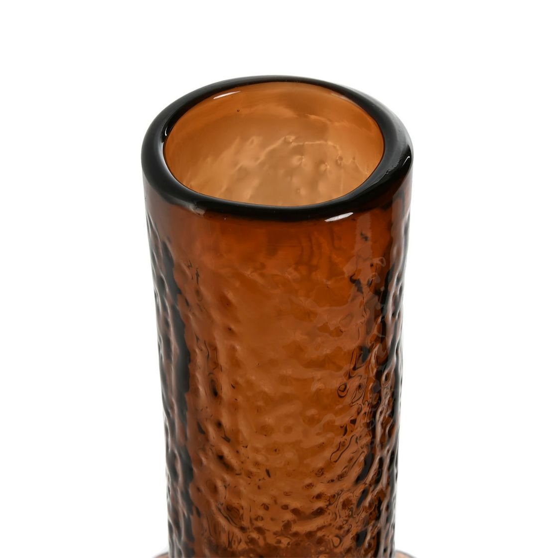 Brown Bottle Vase w/Ball Top 43cm - LUXONAS