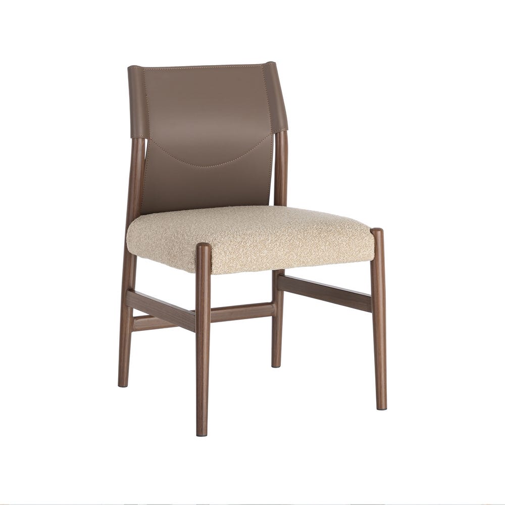 Brown Taupe Woven Dining Chair
