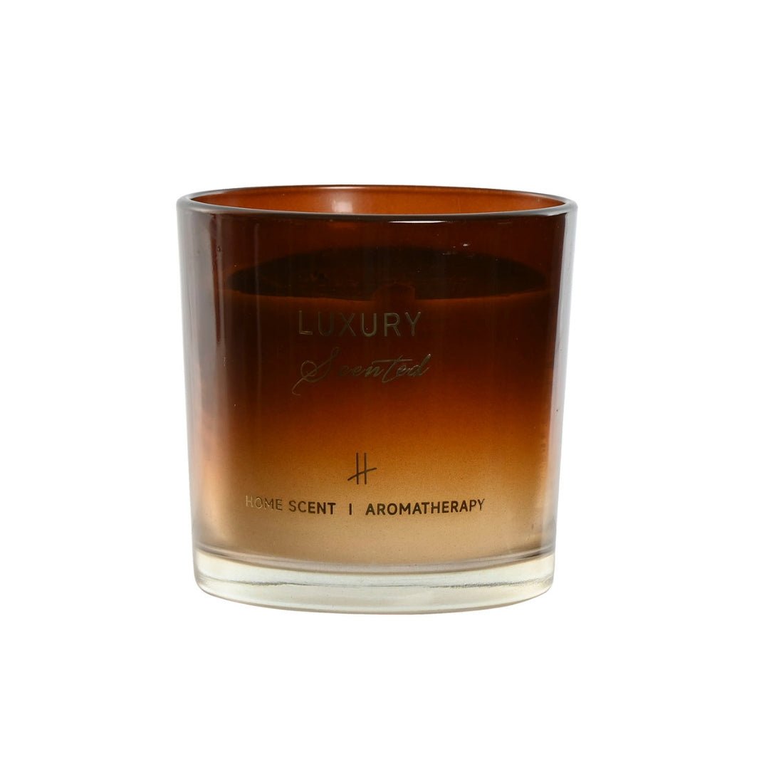 Candle in Amber Glass - LUXONAS