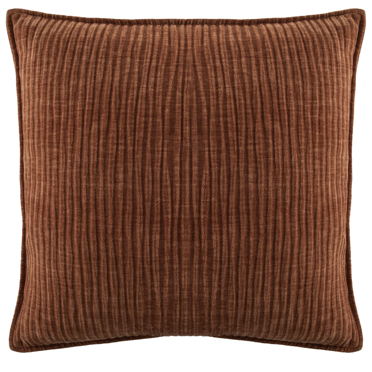 Throw cushion (filled) JULIETTE - 45x45 cm: Cognac