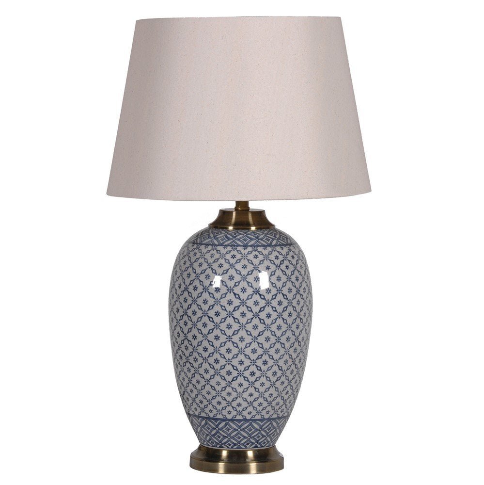 Lattice Ceramic Table Lamp - Elegant Home Decor
