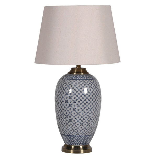 Lattice Ceramic Table Lamp - Elegant Home Decor